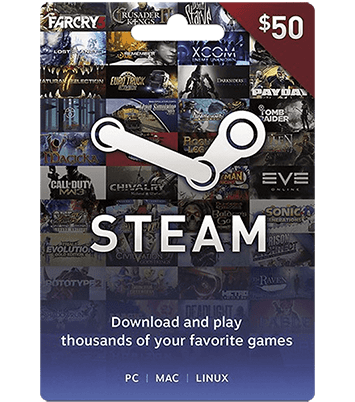 Steam Gift Card 50 $